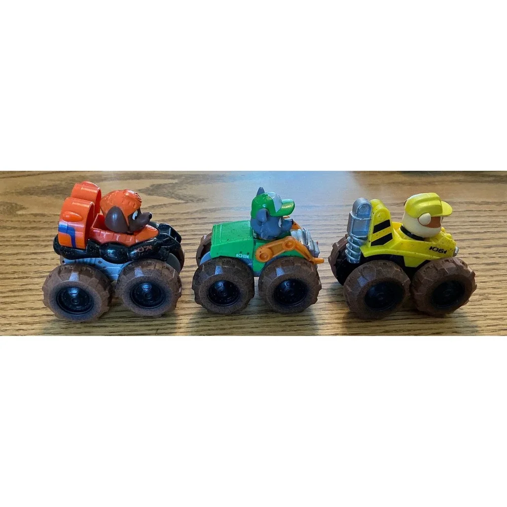 Paw Patrol Dino Rescue True Metal Zuma Rocky Rubble Muddy Diecast Vehicle Lot 3